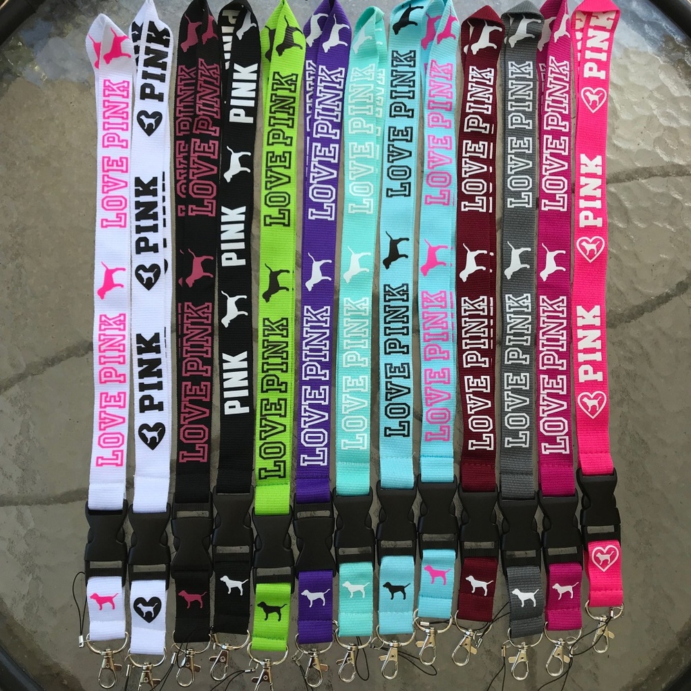 2 Random Victoria Secret Pink Lanyards